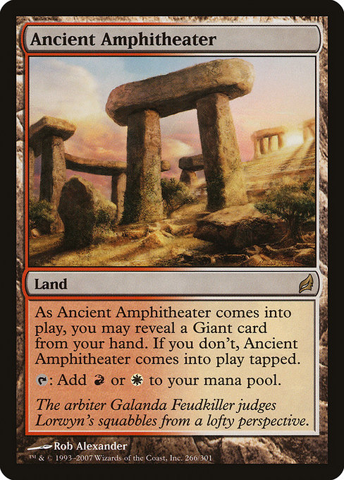Ancient Amphitheater - Lorwyn Rare Card