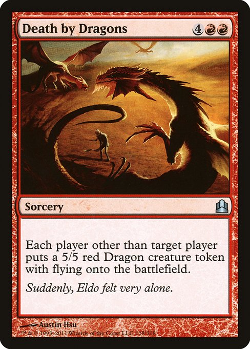 Death by Dragons - Commander 2011 Uncommon Card