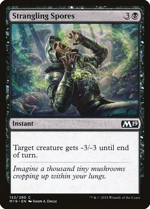 Strangling Spores - Core Set 2019 Common Card