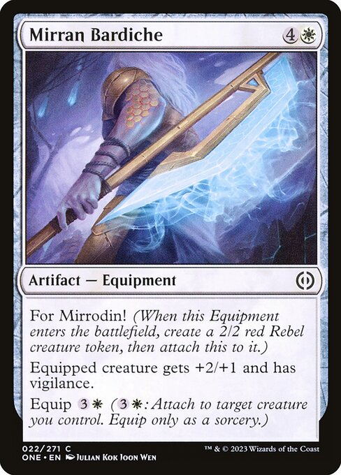 Mirran Bardiche - Phyrexia: All Will Be One Common Card