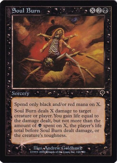 Soul Burn - Invasion Common Card