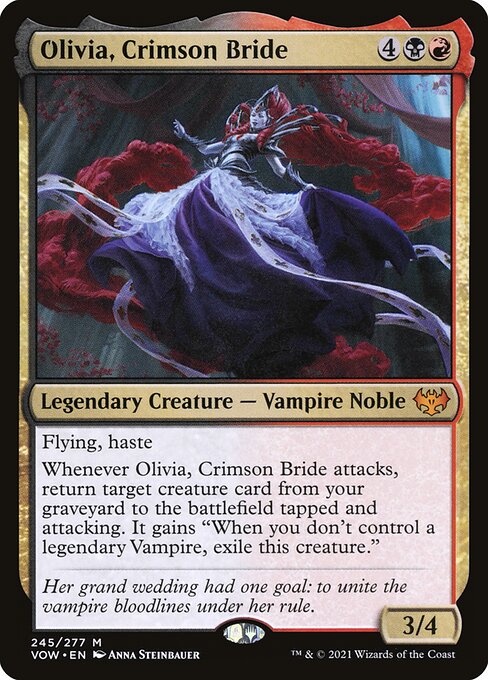 Olivia, Crimson Bride - Innistrad: Crimson Vow Mythic Card