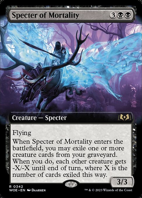 Specter of Mortality - Wilds of Eldraine Rare Card