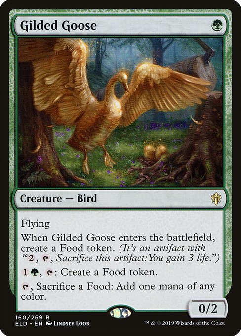 Gilded Goose - Throne of Eldraine Rare Card