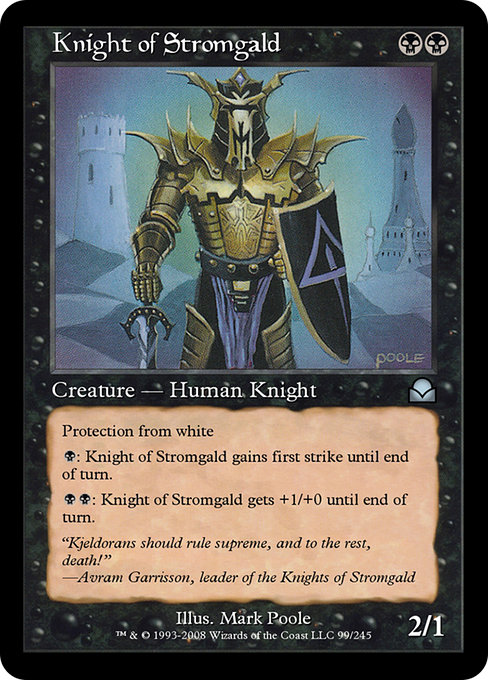 Knight of Stromgald - Masters Edition II Uncommon Card