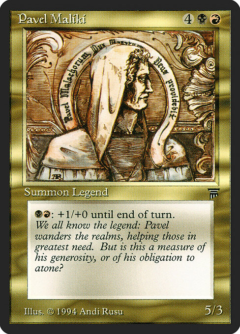 Pavel Maliki - Legends Uncommon Card