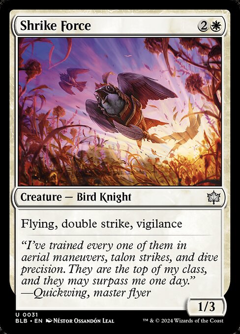 Shrike Force - Bloomburrow Uncommon Card