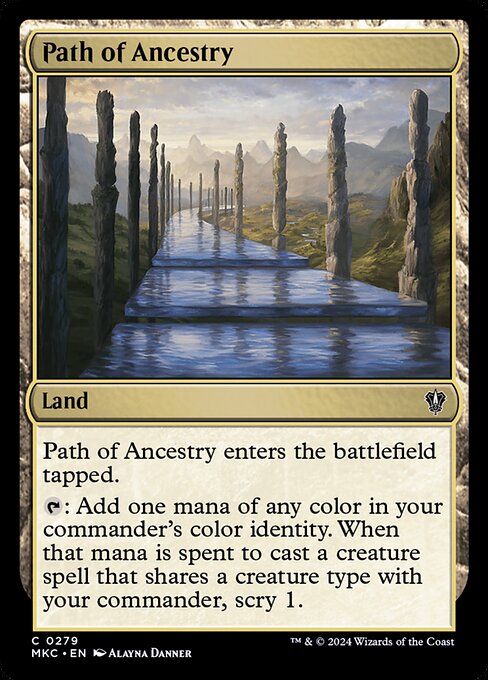 Path of Ancestry - Murders at Karlov Manor Commander Common Card
