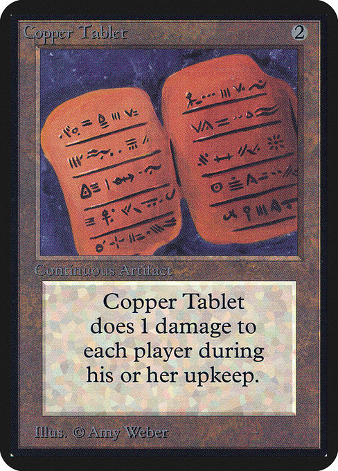 Copper Tablet - Limited Edition Alpha Uncommon Card