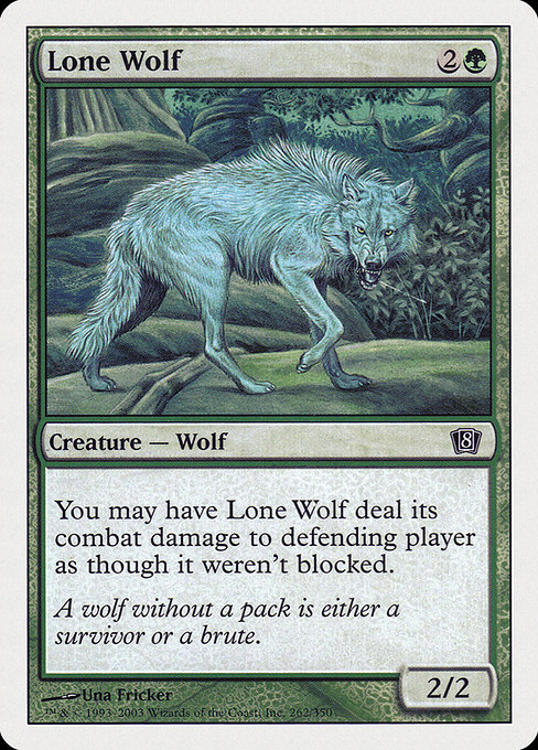 Lone Wolf - Eighth Edition Common Card