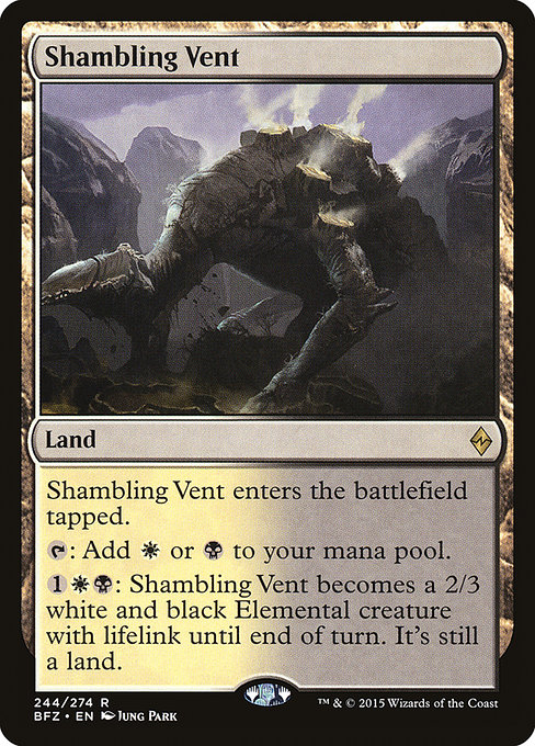 Shambling Vent - Battle for Zendikar Rare Card