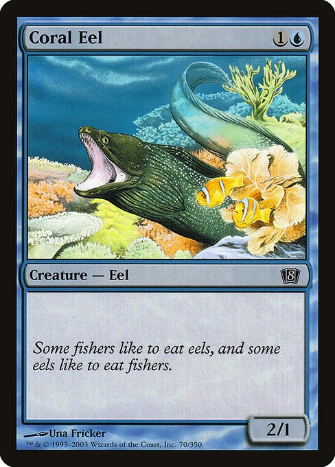 Coral Eel - Eighth Edition Common Card