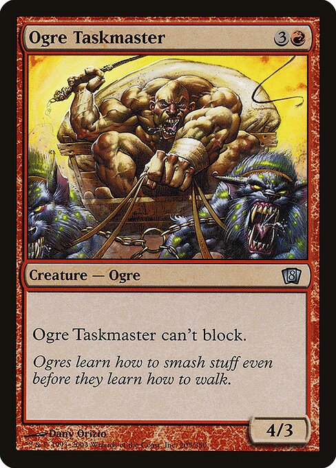 Ogre Taskmaster - Eighth Edition Uncommon Card