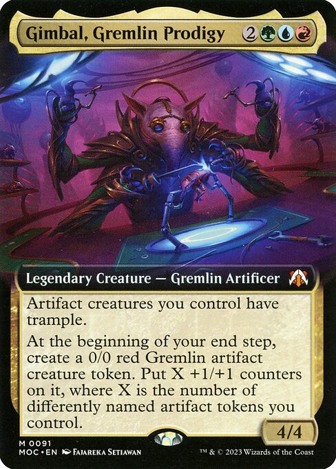 Gimbal, Gremlin Prodigy - March of the Machine Commander Mythic Card