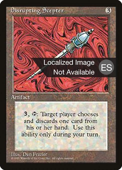 Disrupting Scepter - Fourth Edition Foreign Black Border Rare Card