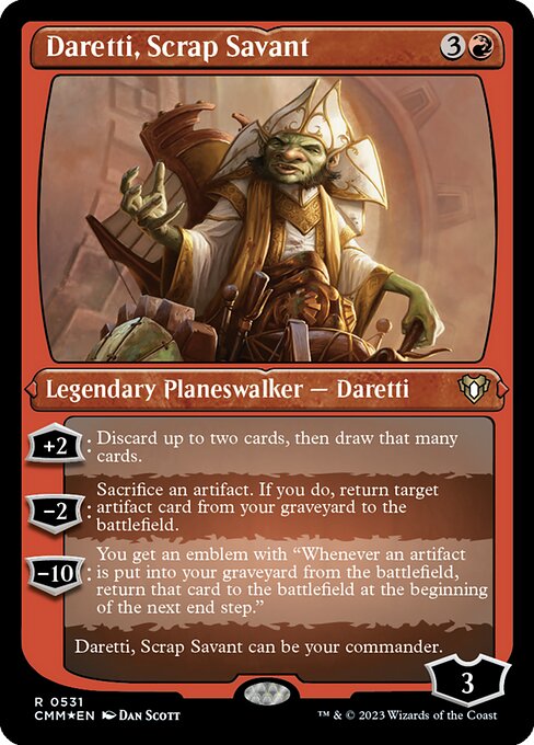 Daretti, Scrap Savant - Commander Masters Rare Card