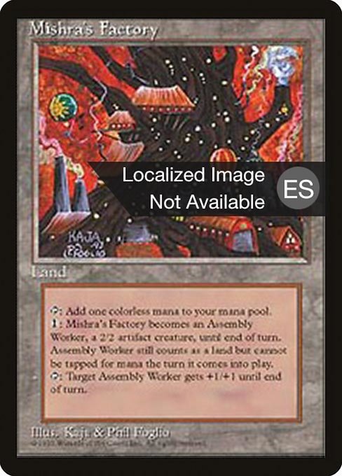 Mishra's Factory - Fourth Edition Foreign Black Border Uncommon Card