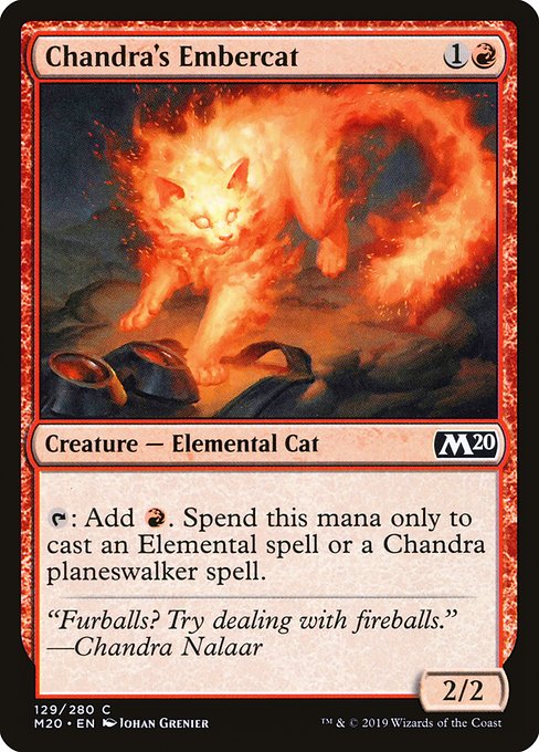 Chandra's Embercat - Core Set 2020 Common Card
