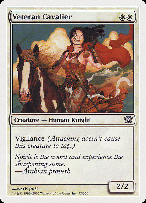 Veteran Cavalier - Ninth Edition Common Card