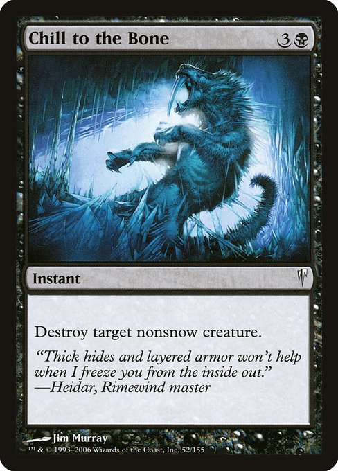 Chill to the Bone - Coldsnap Common Card