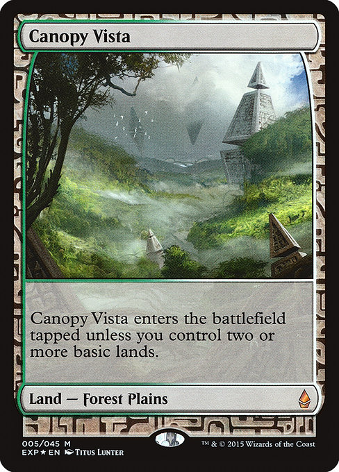 Canopy Vista - Zendikar Expeditions Mythic Card