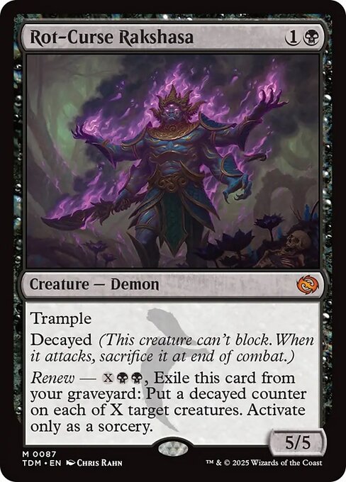 Rot-Curse Rakshasa - Tarkir: Dragonstorm Mythic Card