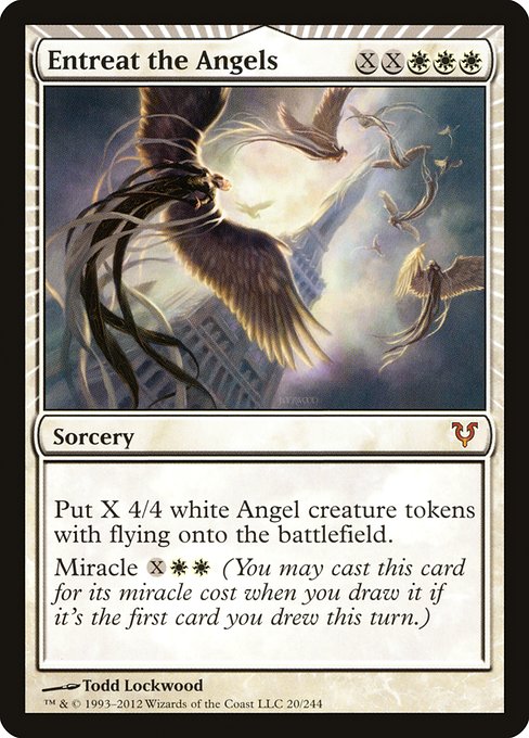 Entreat the Angels - Avacyn Restored Mythic Card
