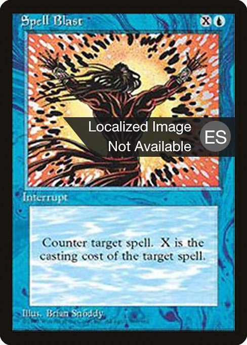 Spell Blast - Fourth Edition Foreign Black Border Common Card
