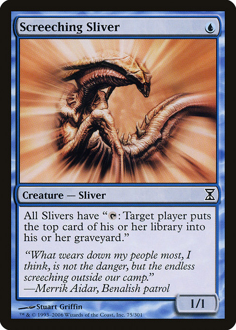 Screeching Sliver - Time Spiral Common Card