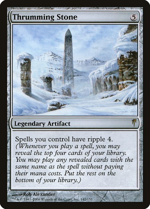 Thrumming Stone - Coldsnap Rare Card