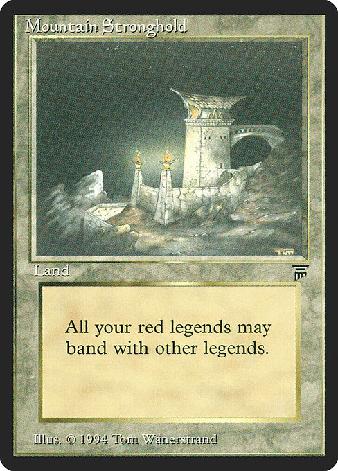Mountain Stronghold - Legends Uncommon Card
