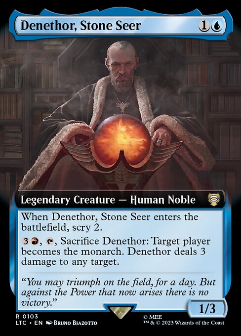 Denethor, Stone Seer - Tales of Middle-earth Commander Rare Card