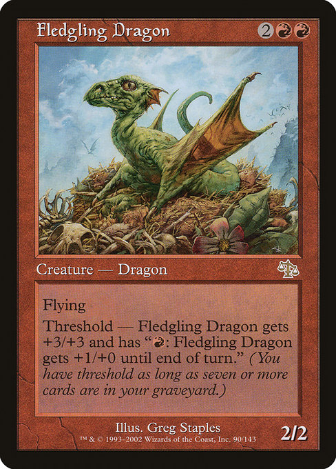Fledgling Dragon - Judgment Rare Card