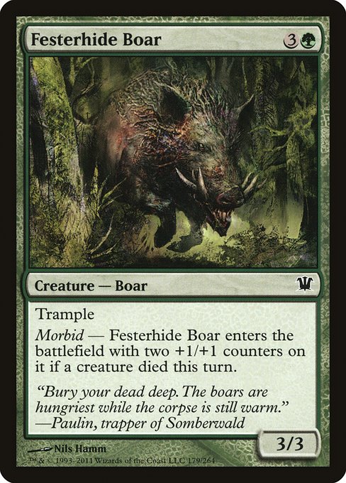 Festerhide Boar - Innistrad Common Card