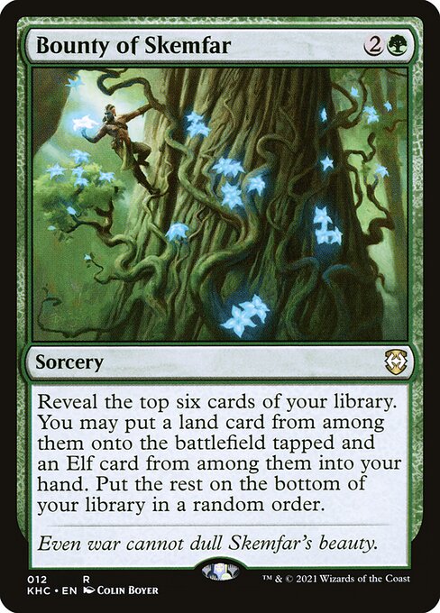 Bounty of Skemfar - Kaldheim Commander Rare Card