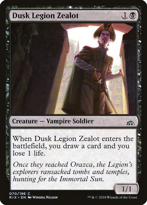 Dusk Legion Zealot - Rivals of Ixalan Common Card