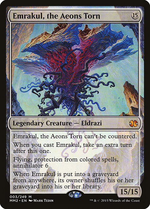Emrakul, the Aeons Torn - Modern Masters 2015 Mythic Card