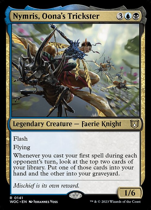 Nymris, Oona's Trickster - Wilds of Eldraine Commander Rare Card