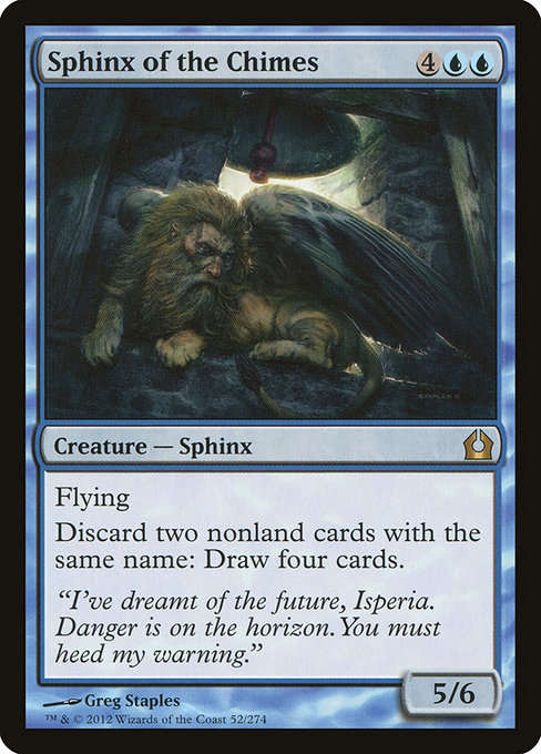 Sphinx of the Chimes - Return to Ravnica Rare Card