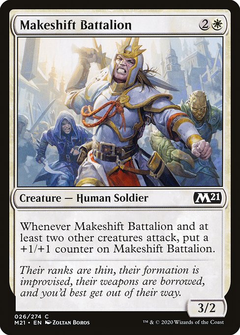 Makeshift Battalion - Core Set 2021 Common Card