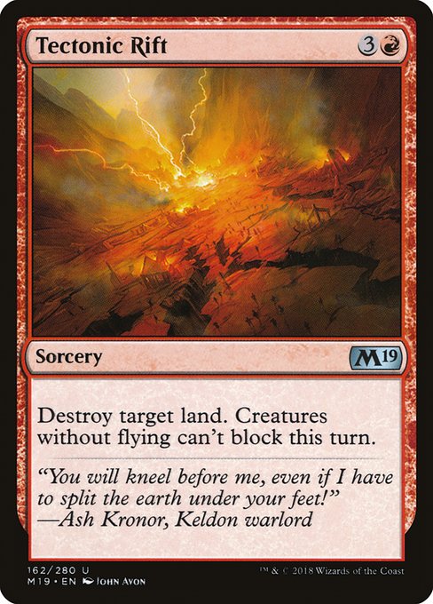 Tectonic Rift - Core Set 2019 Uncommon Card
