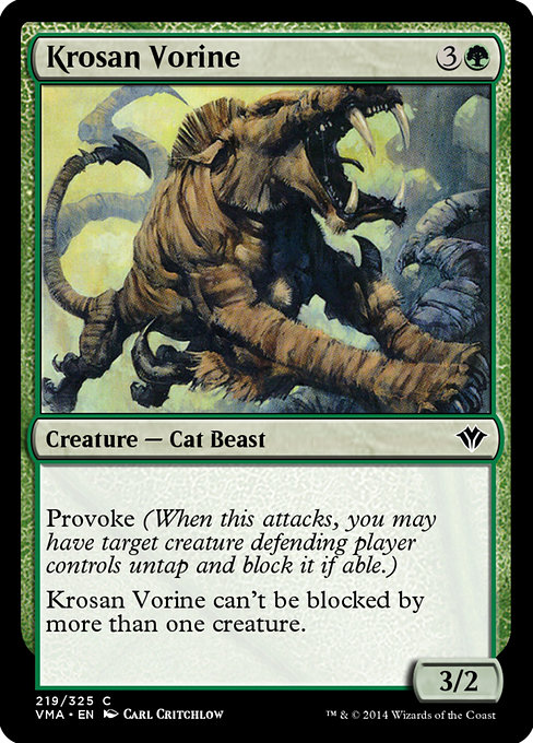 Krosan Vorine - Vintage Masters Common Card