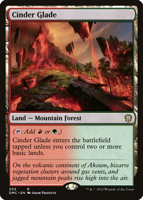 Cinder Glade - Dominaria United Commander Rare Card