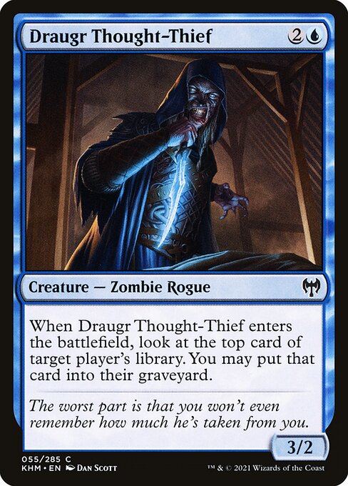 Draugr Thought-Thief - Kaldheim Common Card
