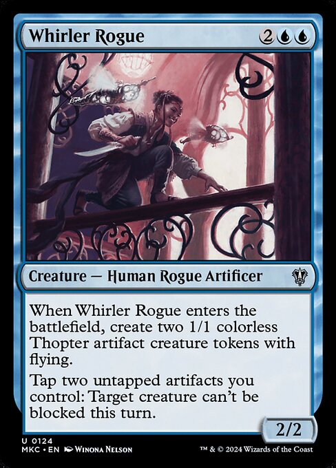 Whirler Rogue - Murders at Karlov Manor Commander Uncommon Card