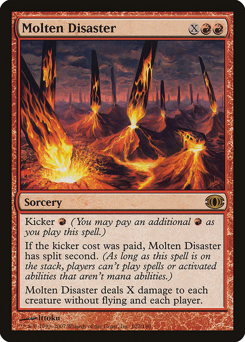 Molten Disaster - Future Sight Rare Card