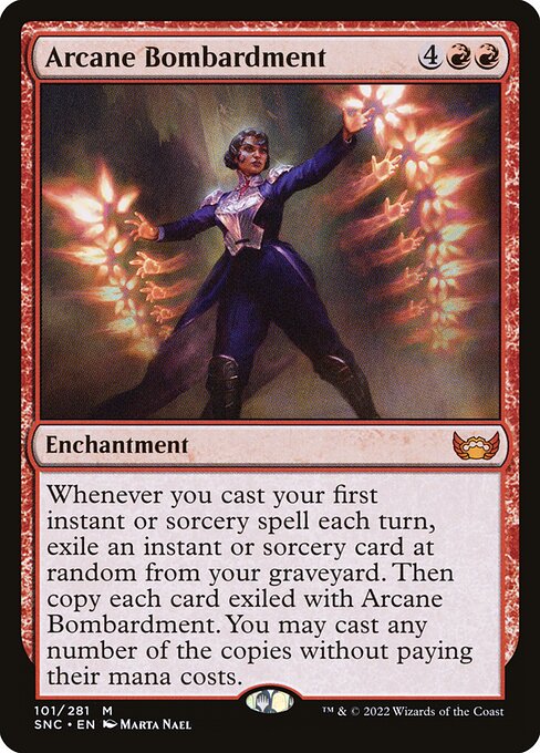 Arcane Bombardment - Streets of New Capenna Mythic Card