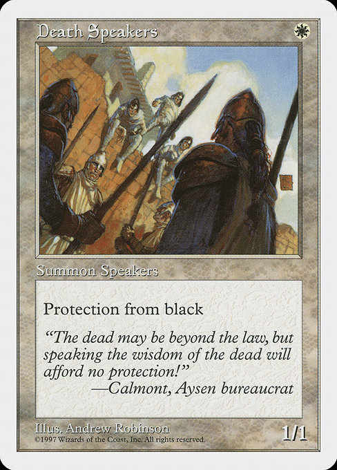 Death Speakers - Fifth Edition Common Card
