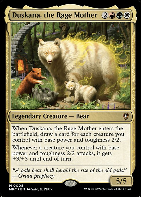 Duskana, the Rage Mother - Murders at Karlov Manor Commander Mythic Card