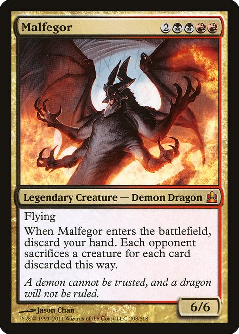 Malfegor - Commander 2011 Mythic Card